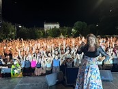 Sport sotto le stelle, Cristina D'Avena durante lo show